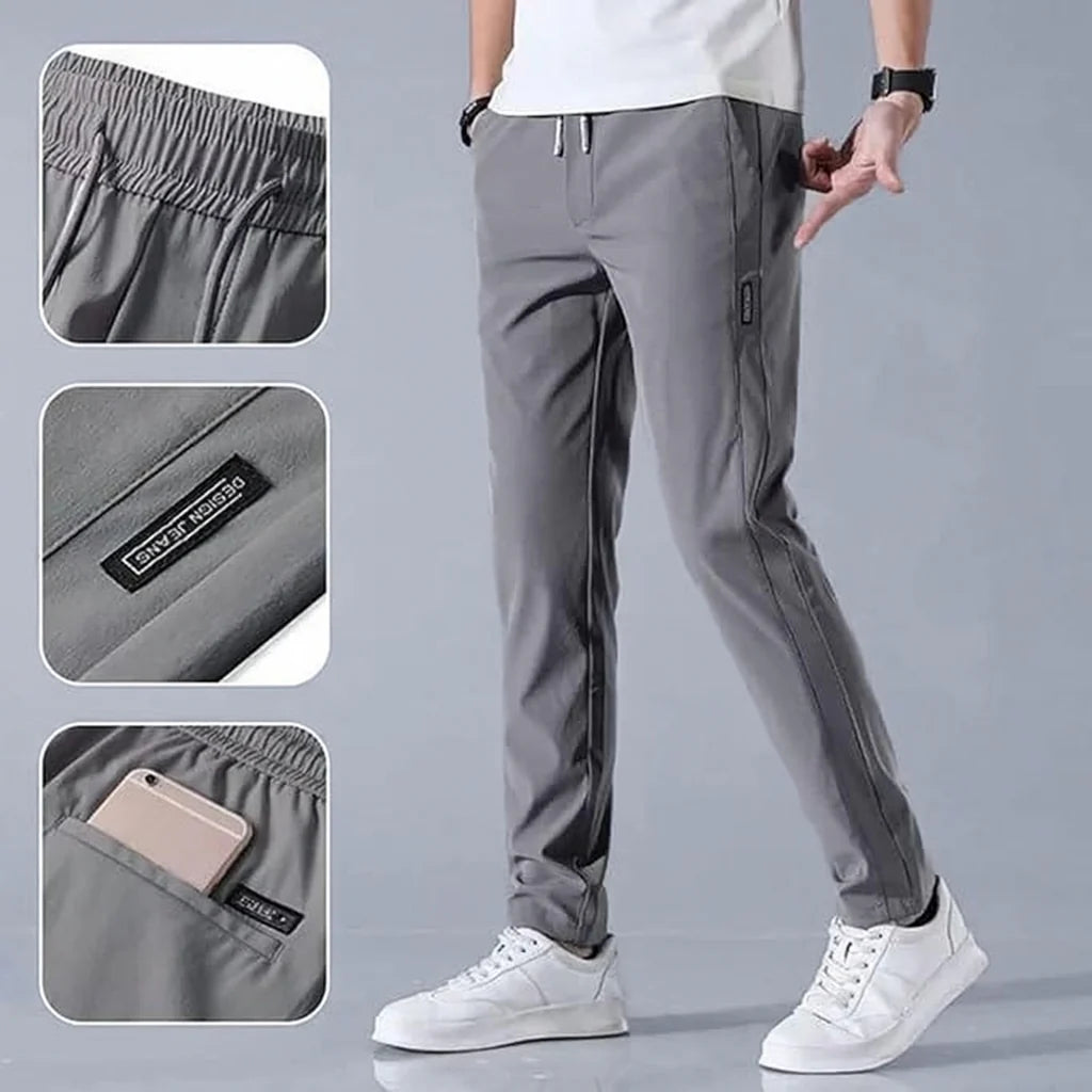 Dark grey & Black Men's NS Lycra Track Pants BUY 1 GET 1 FREE.